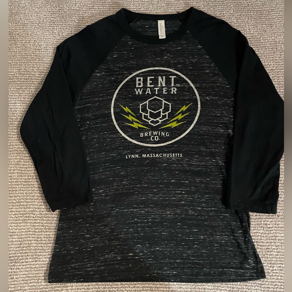 Bent water brewery Lynn Massachusetts baseball t shirt